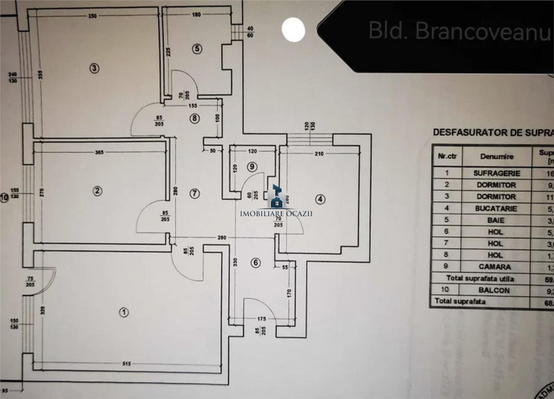 Constantin Brancoveanu, vanzare apartament 3 camere decomandat